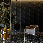 Гипсовая 3D Панель BATOID варинант исполнения - 1 | Loft Concept в Липецке