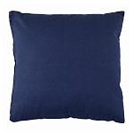 Подушка декоративная хлопковая синего цвета с абстрактным принтом Elysian Flow Azure варинант исполнения - 2 | Loft Concept в Липецке