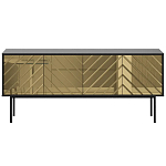 Длинная тумба с зеркальным декором Serena варинант исполнения - 10 | Loft Concept в Липецке