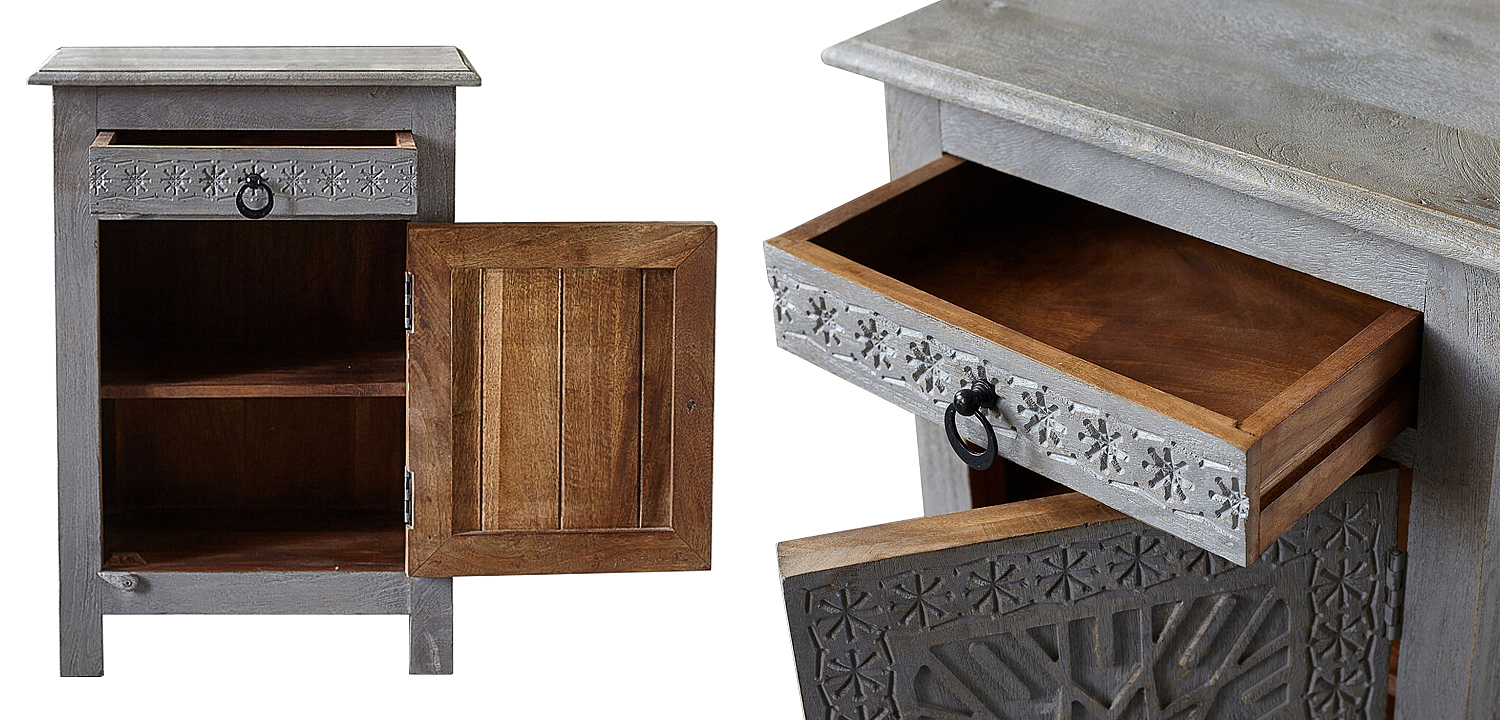 Тумба Indian Antique Furniture Akshi Nightstand Тумба Indian Antique Furniture Akshi Nightstand - Loft-Concept в Липецке