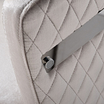 Стул серый велюровый со стеганной спинкой Focus on Convenience варинант исполнения - 2 | Loft Concept в Липецке