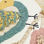 Чехол на подушку с кисточками и вышивкой птиц Ethnic mix Birds Rect варинант исполнения - 3 | Loft Concept в Липецке