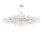 Люстра круглая подвесная с декором в виде ветвей и прозрачных подвесок из стекла в форме капель Droplet Chandelier варинант исполнения - 2 | Loft Concept в Липецке