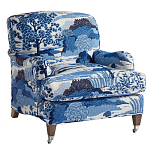 Кресло Trumann Club Chair Blue Landscape синий пейзаж варинант исполнения - 1 | Loft Concept в Липецке