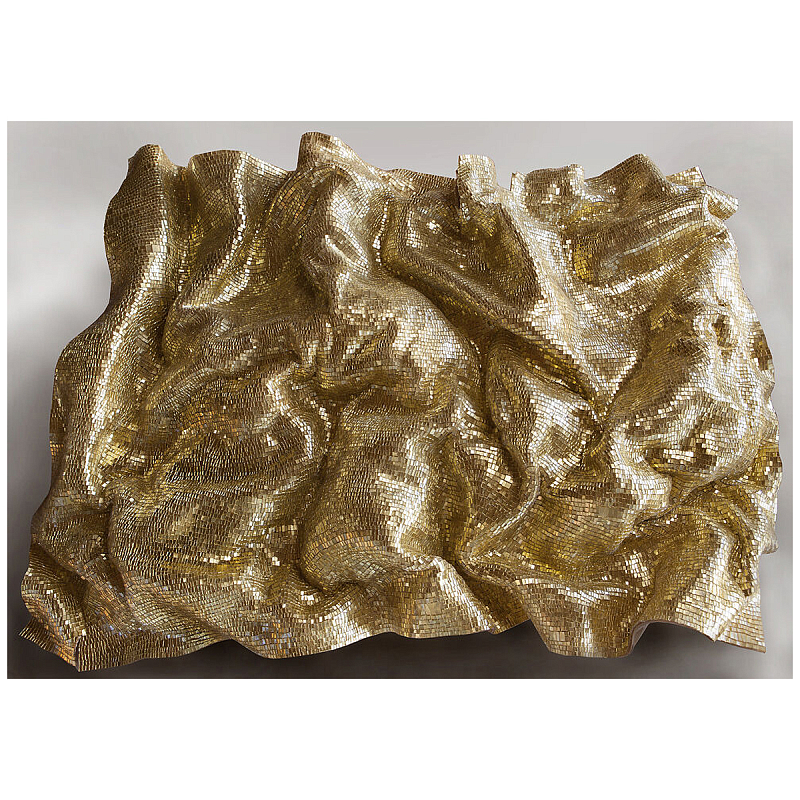 Панно «Golden Flow» Золотой в Липецке | Loft Concept 