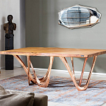 Обеденный стол прямоугольный с фигурными ножками G-table варинант исполнения - 2 | Loft Concept в Липецке