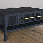 Кофейный стол Primo с двумя ящиками Черный дуб варинант исполнения - 4 | Loft Concept в Липецке