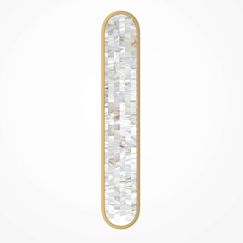 Бра перламутровый Lunaris 60 см Латунь Перламутровый в Липецке | Loft Concept 