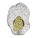 Бра с рельефным волнообразным стеклянным плафоном и вставкой из мрамора Liquid Stone варинант исполнения - 1 | Loft Concept в Липецке