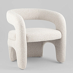 Кресло дизайнерское для лаунж зоны жемчужного цвета Pearl Lounge варинант исполнения - 1 | Loft Concept в Липецке