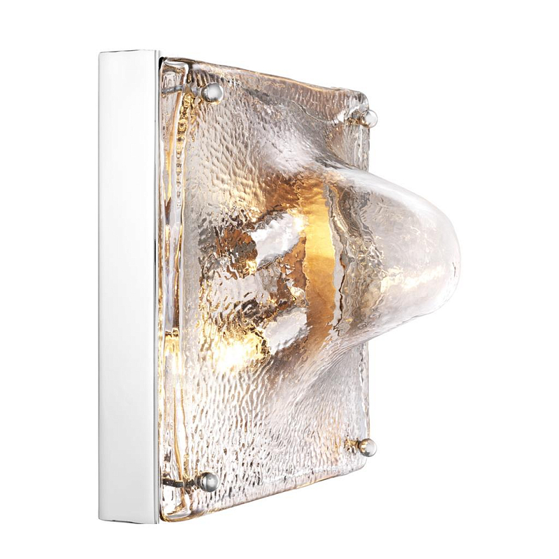 Бра Eichholtz Wall Lamp Skip Никель Прозрачное Стекло Бра Eichholtz Wall Lamp Skip Никель Прозрачное Стекло в Липецке | Loft Concept