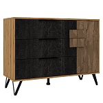 Комод с 3-мя ящиками и дверцей Stone Effect варинант исполнения - 1 | Loft Concept в Липецке