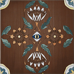 Плитка с узором Васильки 2 варинант исполнения - 1 | Loft Concept в Липецке