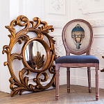 Зеркало настенное с рамой цвета античная бронза Classic Ornament Mirror варинант исполнения - 3 | Loft Concept в Липецке