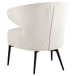 Современное мягкое кресло на металлических ножках Rakush Milk варинант исполнения - 4 | Loft Concept в Липецке