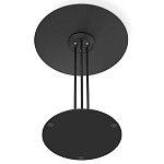 Стол журнальный круглый с бежевой столешницей из стекла Beige Marble варинант исполнения - 5 | Loft Concept в Липецке