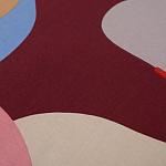 Подушка декоративная хлопковая с абстрактным принтом Elysian Flow Terra варинант исполнения - 3 | Loft Concept в Липецке