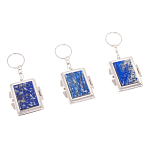 Зеркало брелок складное двухстороннее из натурального камня Лазурит Stone Mirrors варинант исполнения - 4 | Loft Concept в Липецке