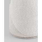 Пуф Loreen со спинкой вращающийся букле светло-серый варинант исполнения - 3 | Loft Concept в Липецке