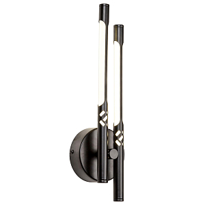 Бра Матового черного цвета Glowing Flute Double