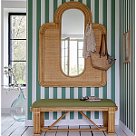 Скамья из ротанга с подушкой Mattia Rattan Bench варинант исполнения - 6 | Loft Concept в Липецке