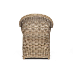 Кресло из ротанга с подушкой Nest бежево-серое варинант исполнения - 4 | Loft Concept в Липецке