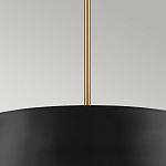 Подвесной светильник с конусовидным металлическим абажуром черного цвета Kichler варинант исполнения - 14 | Loft Concept в Липецке