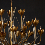 Люстра золотого цвета в виде цветков крокуса Hanging Flowers варинант исполнения - 2 | Loft Concept в Липецке