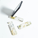 Подставка для телефона из эпоксидной смолы с цветами белая Epoxy Flowers Phone Stand White варинант исполнения - 2 | Loft Concept в Липецке