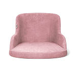 Стул с мягкой розовой обивкой из велюра и подъемно-поворотным механизмом на черных колесиках Harper Pink варинант исполнения - 2 | Loft Concept в Липецке