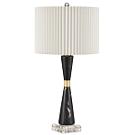 Настольная лампа с плиссированным цилиндрическим абажуром Tightened Waist варинант исполнения - 3 | Loft Concept в Липецке