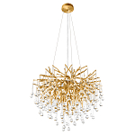 Люстра подвесная с прозрачными стеклянными подвесками в форме капель Диаметр 60 см Droplet Chandelier варинант исполнения - 4 | Loft Concept в Липецке