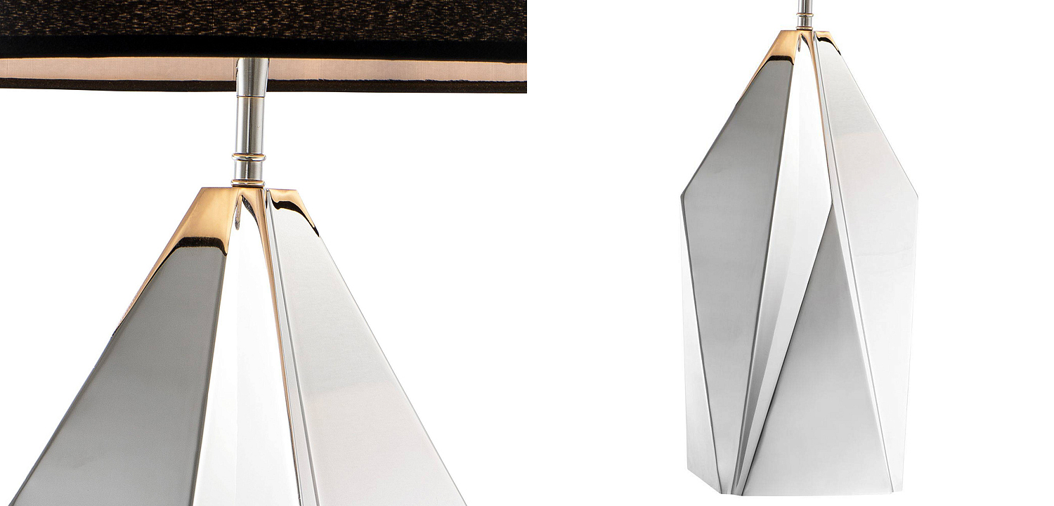 Настольная лампа Eichholtz Table Lamp Setai Nickel Настольная лампа Eichholtz Table Lamp Setai Nickel - Loft-Concept в Липецке