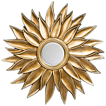 Зеркало-солнце с золотыми с лучами Rays of Peace варинант исполнения - 1 | Loft Concept в Липецке