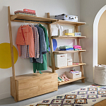 Корзина для белья из ткани букле Boucle Organizers Round варинант исполнения - 4 | Loft Concept в Липецке