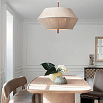 Люстра из дуба с веревчатым абажуром Rope Oak Chandelier варинант исполнения - 4 | Loft Concept в Липецке