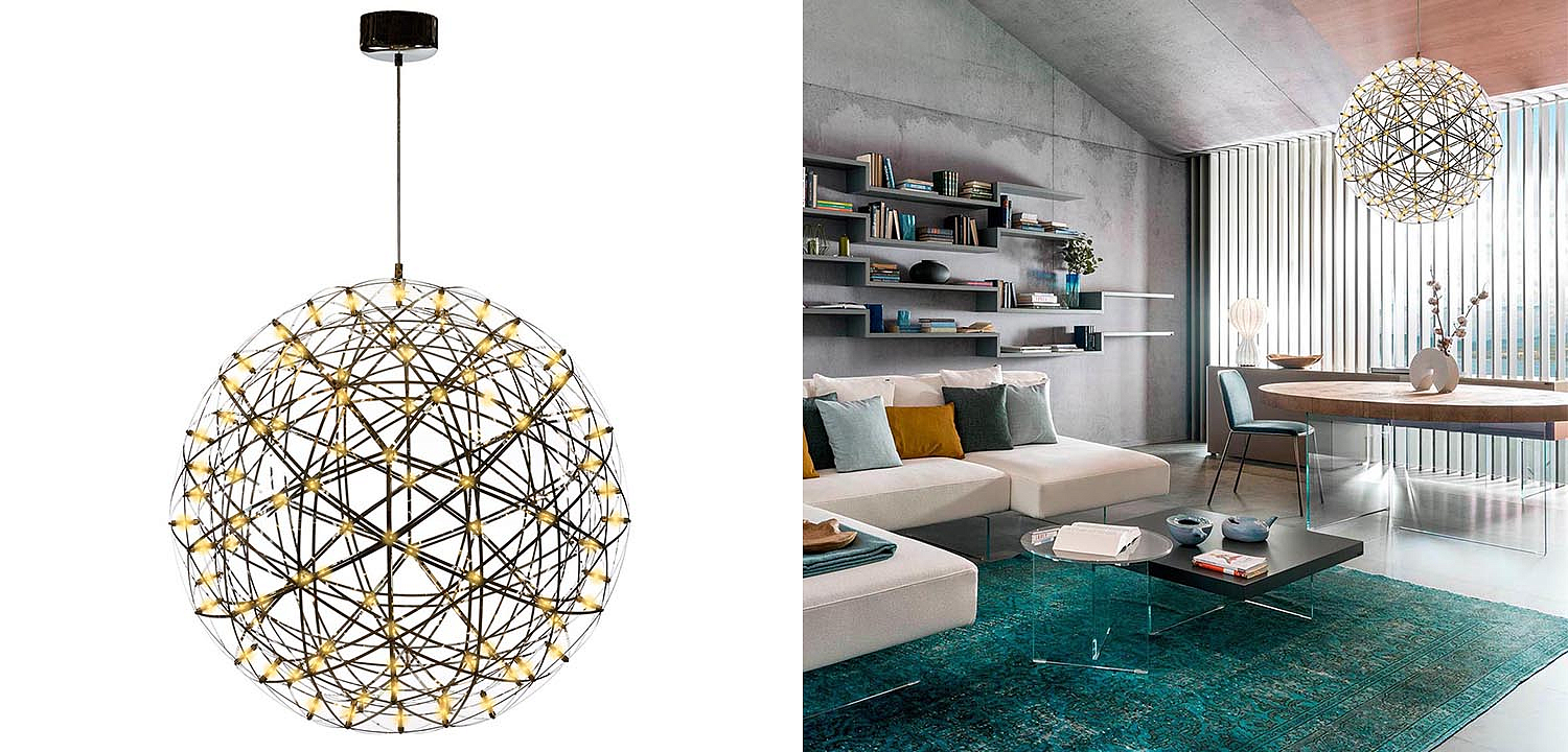 Люстра Moooi 3D Sphere Yellow lamp L Люстра Moooi 3D Sphere Yellow lamp L - Loft-Concept в Липецке