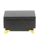 Шкатулка из натурального камня змеевик чёрного цвета Stone Casket варинант исполнения - 3 | Loft Concept в Липецке
