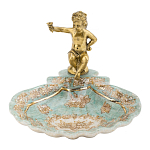 Блюдо с бронзовым ангелом Porcelain Angels of Paradise варинант исполнения - 1 | Loft Concept в Липецке