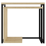 Комплект из 2-х приставных столов прямоугольной формы из дерева ZIGOSH OAK варинант исполнения - 1 | Loft Concept в Липецке