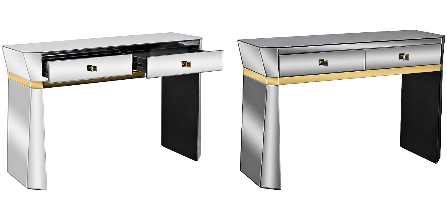 Консоль зеркальная Emiliano Mirrored Console Консоль зеркальная Emiliano Mirrored Console - Loft-Concept в Липецке
