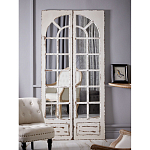 Зеркало-окно с эффектом старения в венецианском стиле Venetian White Mirror варинант исполнения - 5 | Loft Concept в Липецке