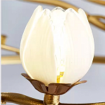 Люстра с ветвистым каркасом и плафонами в виде лотосов Chandelier Lotus варинант исполнения - 1 | Loft Concept в Липецке