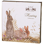 Тарелка закусочная из фарфора с изображением зайцев Hunting Porcelain Collection варинант исполнения - 2 | Loft Concept в Липецке