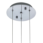 Подвесной светильник хром Trio Odile Acrylic Tube Hanging Lamp Chrome варинант исполнения - 3 | Loft Concept в Липецке