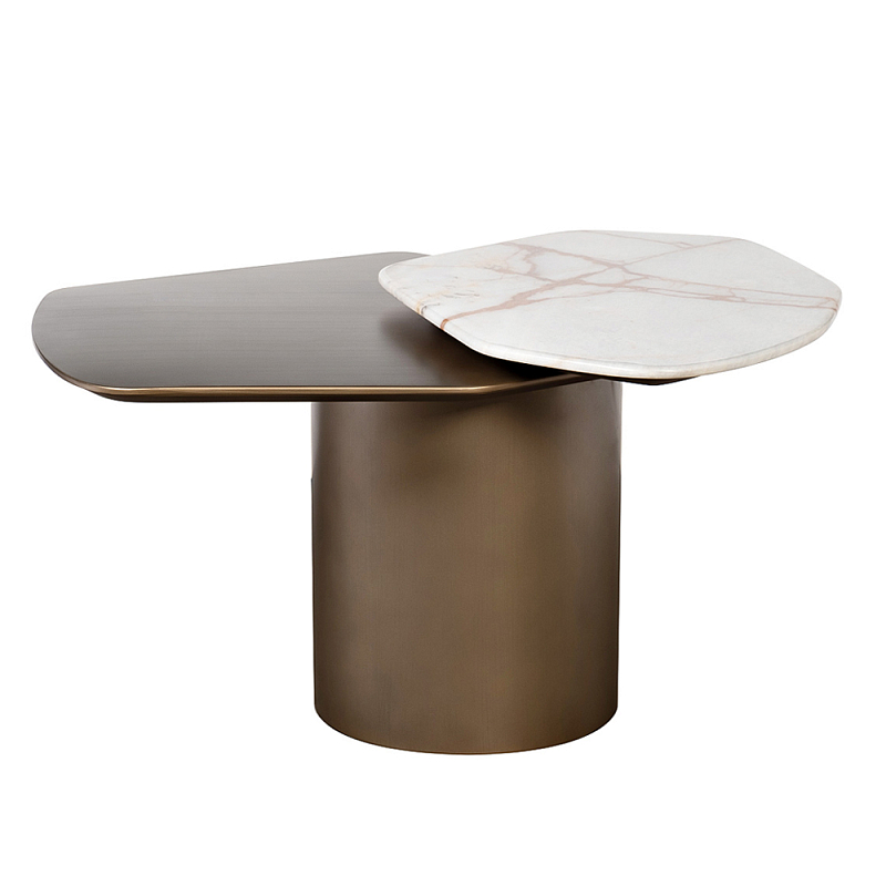 Столик журнальный Promontory с мрамором Бронза в Липецке | Loft Concept 
