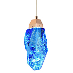 Подвесной светильник Soar Hanging Lamp Brass Blue Синий варинант исполнения - 1 | Loft Concept в Липецке