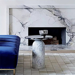 Дизайнерский журнальный стол с чёрной круглой столешницей Visanyp варинант исполнения - 1 | Loft Concept в Липецке