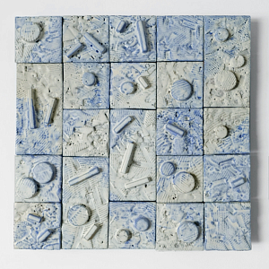 Геометрическое Объемное Панно Blue Curve Geometry