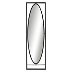 Зеркало овальное в металлической оправе в стиле лофт Urban Style Space варинант исполнения - 1 | Loft Concept в Липецке